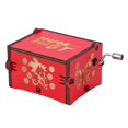 thumbnail image 1 of Mini Adornos Para El Hogar Caja de música retro de madera con manivela para el hogar, adornos para manualidades, regalos para niños (rojo) Likrtyny Libre de BPA, 1 of 6