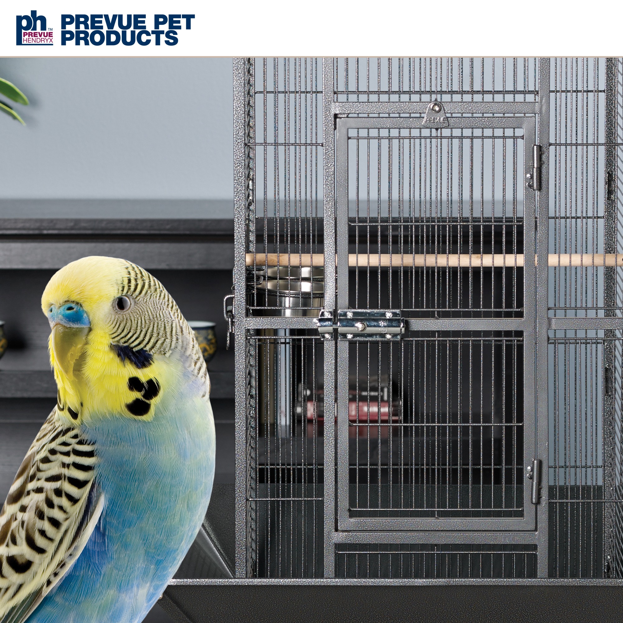 Prevue Pet Products Park Plaza Bird Cage, Black Hammertone