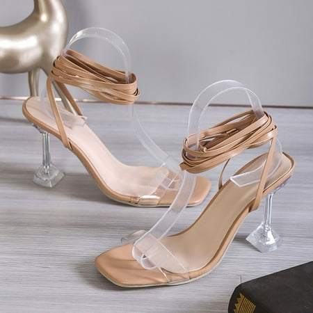 

Cathalem New Women High Heel Shoes Women Pointed Toe High Heels Leather Pumps Wedding High Heel Boots for Women Size 12 Khaki 6.5