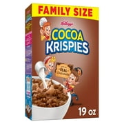 Kellogg's Cocoa Krispies Chocolatey Flavor Breakfast Cereal, Family Size, 19 oz Box
