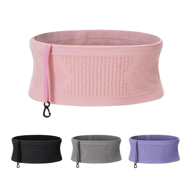 Bolsa de Cintura Multifuncional LELISKA Rosa de Gran Capacidad y Transpirable para Correr y Exterior