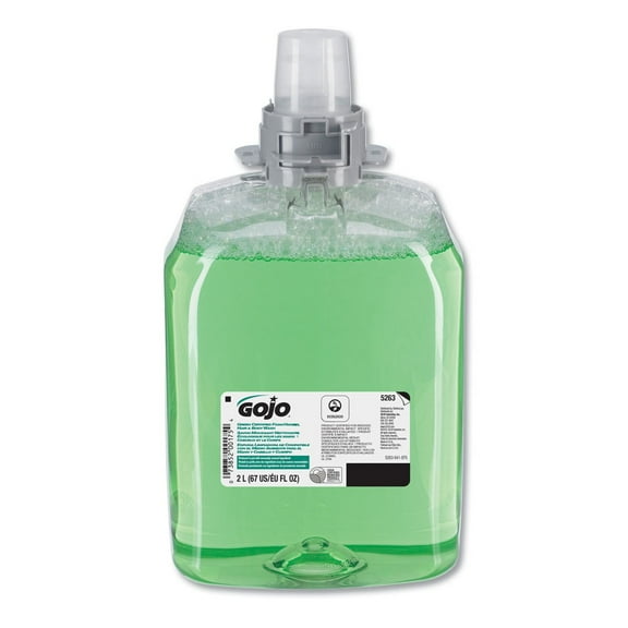 Gojo Green Certified Foam Hair & Body Wash Cucumber Melon 2000mL Refill 2/Carton 526302