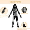 thumbnail image 2 of ATTBEA Unisex Jumpsuit - Scary Black and White Halloween Jumpsuit Costume compatible for cos like Skeleton, 2 of 6