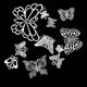 thumbnail image 2 of Venta Al Por Mayor 12 guos De s De Colgante Hallazgos Collar Pendiente Cuelga El Colgante Zulema colgante de encanto de insecto de mariposa, 2 of 8