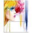 thumbnail image 2 of Design Art - Fille aux Cheveux Colorés, 2 of 3