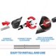 thumbnail image 5 of Kit de cepillos para limpieza de chimeneas, diámetro 100 mm, herramientas para limpieza de chimeneas El kit de cepillos para chimeneas incluye 9 tigres flexibles de 410 mm y 2 cabezales de cepillo de, 5 of 5