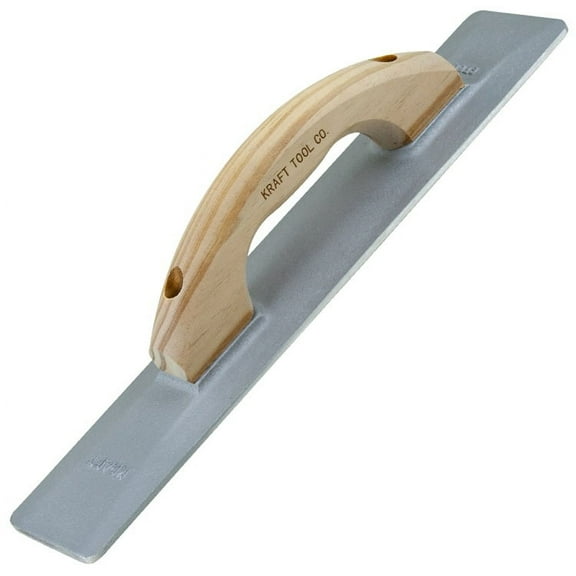 Kraft Tool Co 16 In. X 3-1/4 In. Sand Cast Magnesium Hand Float With Wood Handle