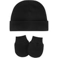 Baby Hats Mittens Set Newborn Cute Cotton Cap Baby No Scratch Gloves