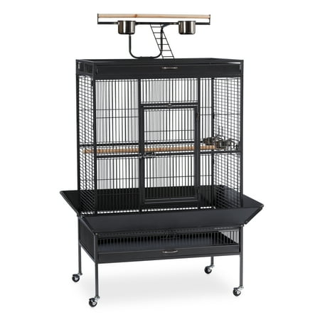 UPC: 0048081315415 | Prevue Pet Products Signature Wrought Iron Bird Cage in Black with Play Top
