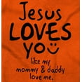 thumbnail image 2 of Jesus Loves You Christian Religious Romper Boys or Girls Infant Baby Brisco Brands 6M, 2 of 6
