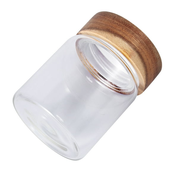 LEORX Glass Storage Can Round Shape Container Multi 1Pcs