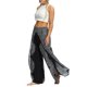 thumbnail image 2 of VISgogo Pantalones de pierna ancha de verano para mujer, pantalones sueltos sueltos de tiro medio con estampado bohemio con divisiones para yoga, playa, vacaciones VISgogo  moda, 2 of 7