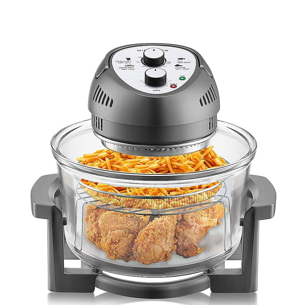 Big Boss Oilless Air Fryer, 16 Quart, 1300W, Easy Operation with