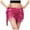 Hot Pink, variant on Glitter Skirt for Women Sequin Fringe Nightclub Skirt Stage Performance Fashion Skirt Solid Color Dark Purple One Size