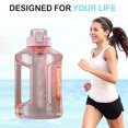 thumbnail image 3 of Botella de agua de gran capacidad, botella de agua deportiva reutilizable y sin BPA (2400 ml), 3 of 5