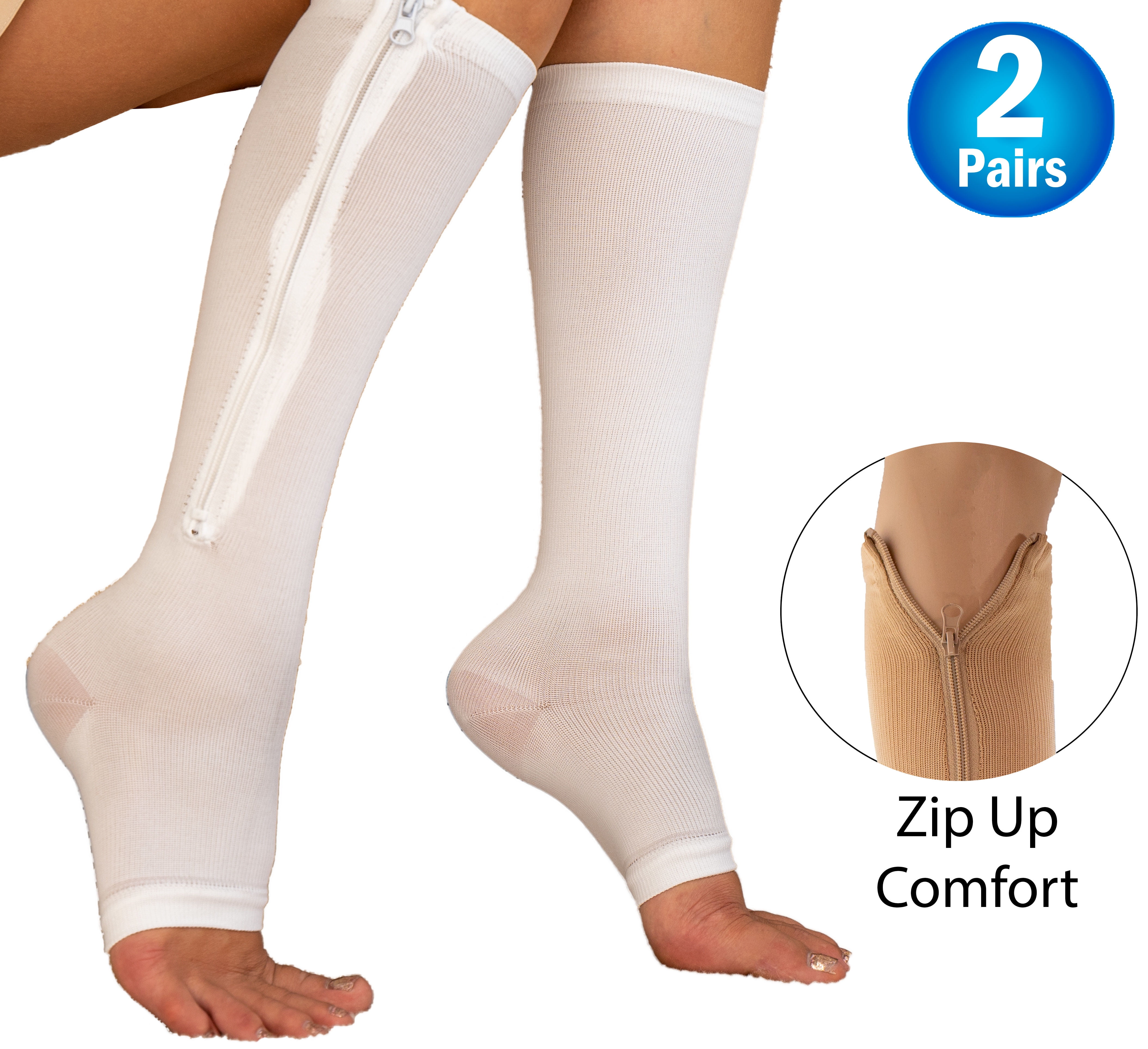 Plasticity commit Multiplication thigh high compression stockings with ...
