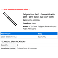 thumbnail image 2 of Tailgate Strut Set 2 - Compatible with 2008 - 2010 Saturn Vue Sport Utility - Autopart Premium, 2 of 2