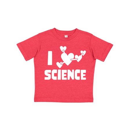 

Inktastic I Love Science Heart Molecules Gift Toddler Boy or Toddler Girl T-Shirt