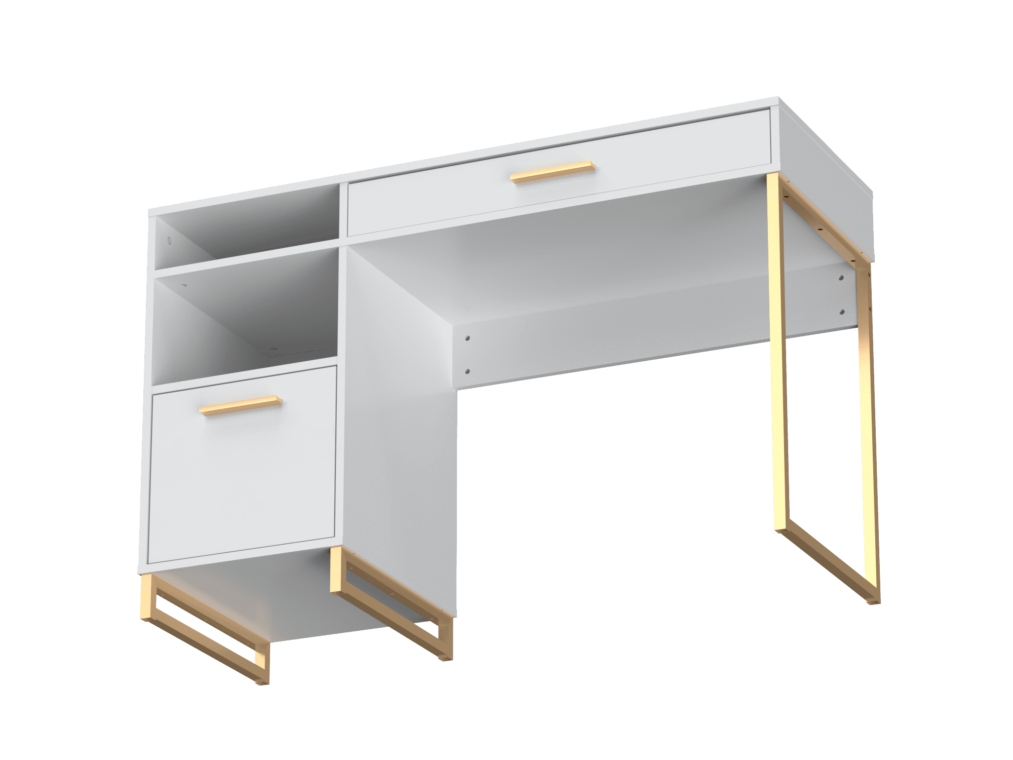 Mainstays Bureau d’écriture en bois et métal avec 1 tiroir et 1 porte pour adulte adolescent, 29,92 po. Mainstays Bureau d’écriture en bois et métal