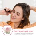 thumbnail image 2 of Pinza para el pelo con forma de flor y rosa, accesorio para el pelo para mujer, bonita herramienta de peinado para adolescentes., 2 of 8