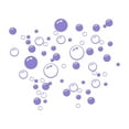 thumbnail image 1 of Burbujas Círculo Removible Matsuzay Papel tapiz Baño Ventana Etiqueta de la pared Hogar DIY PVC Calcomanías Decoración del hogar Violeta, 1 of 4