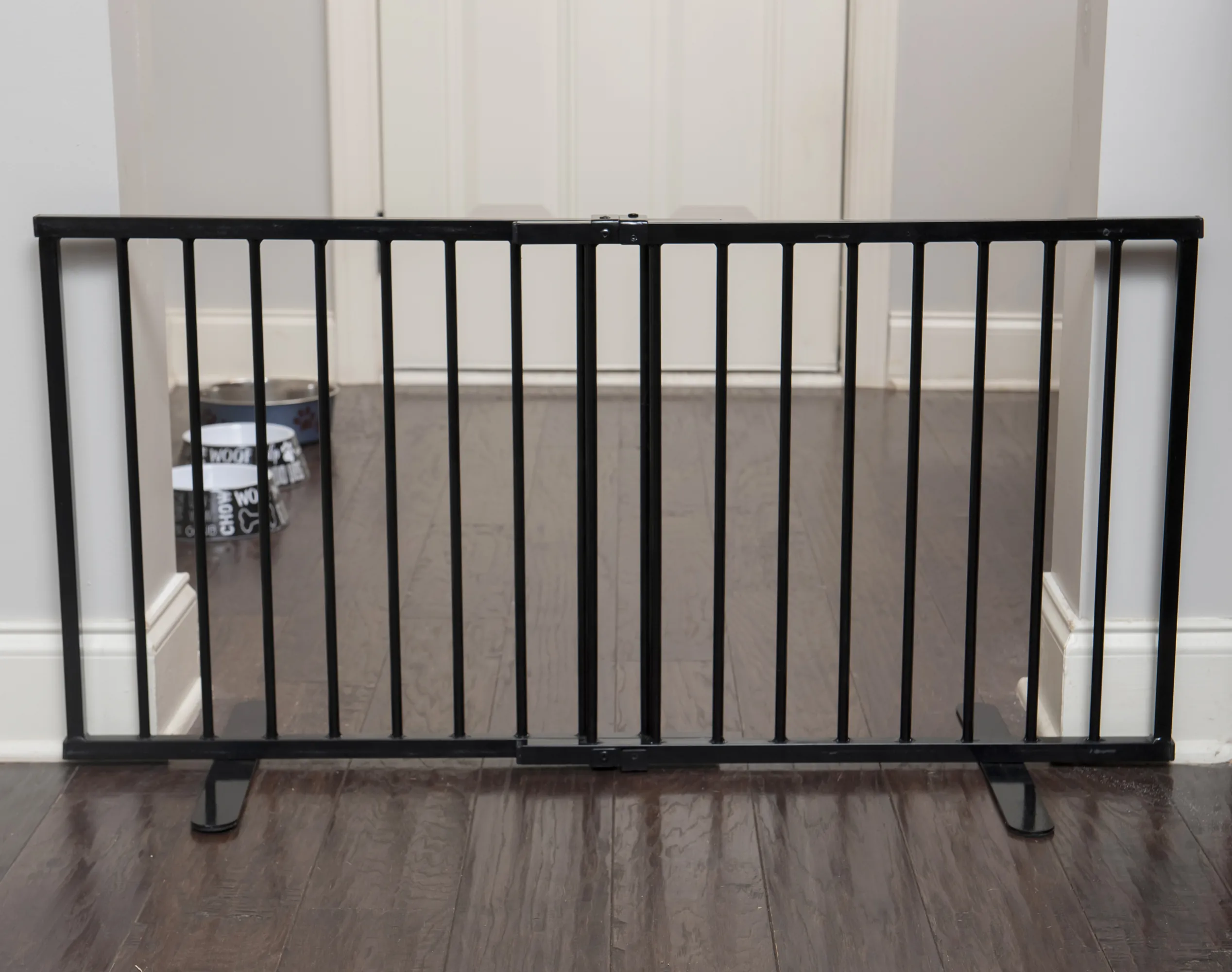Cardinal Gates Metal Step Over Pet Gate - Black Steel