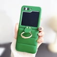 thumbnail image 2 of Case For Galaxy Z Flip 6,Luxury Down Jacket Soft Unzip Sofa Silicone Puffer Touch Cloth Protection Shockproof With Ring Bracket Girls Women Phone Case For Samsung Galaxy Z Flip 6 5G,2024 (Green), 2 of 7