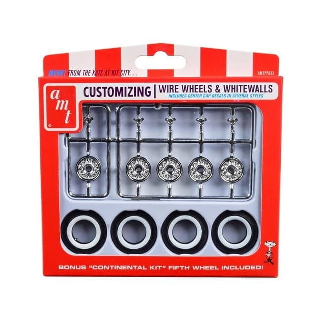 AMT KH Wire Wheels & Tires Parts pack AMTPP033 Plastic Models Other Misc
