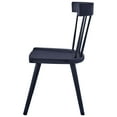 thumbnail image 6 of Side Dining Chair, Set of 2, Blue, Wood, Modern Contemporary Farmhouse Coastal, Kitchen Room Cafe Bistro Restaurant Hospitality, 6 of 10