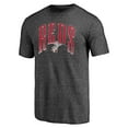 thumbnail image 2 of Men's Charcoal Cincinnati Reds Line Corps Tri-Blend T-Shirt, 2 of 3