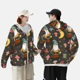 thumbnail image 4 of Saiise Gnome Insect Frog Pattern Sun Protection Hoodie for Men and Women, Lightweight Quick-Dry Windproof with Hood and Zip-X-Large, 4 of 7