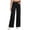 *Black, variant on Women's Elastic Waist Wide Leg Jean Pant With Pockets,Casual Stretch Denim Pant Light Blue,Womens Plus XL