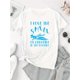 thumbnail image 2 of Women's Stylish Round Neck Short Sleeve T-Shirt with Creative Swimmer Print, Casual Summer Top, Comfortable Polyester Blend, Machine Washable, Leisure Wear | Playful Text Print | Comfortable Clothing, 2 of 6