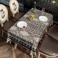 thumbnail image 2 of Boho Black and White Ethnic Pattern Rectangle Tablecloth 60"x102",Waterproof Polyester Rectangle Table Cloth, Wipeable Spillproof Polyester Tablecloth for Dining, Camping, Indoor and Outdoor, 2 of 6
