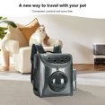 thumbnail image 4 of Mochila transportadora de gatos mochila transpirable para gatos con asa bolso de hombro para mascotas correa de hombro ajustable resistente para cachorros gatos y perros Hugtrwg Para estrenar, 4 of 8