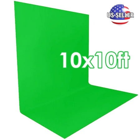 Image of LS Photography NEW 10ft Chromakey Green Screen Muslin Photography Backdrop Photo Background WMT1314