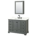thumbnail image 5 of Wyndham Collection Wcs202048s-Qtz-Us3med Deborah 48" Free Standing Single Basin Vanity Set, 5 of 6