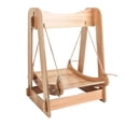 thumbnail image 1 of Pet Swing Hammock Swing Bed Comfortable Summer Detachable Wooden Cradle Hammock, 1 of 8