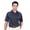 Navy/Palace Blue, variant on Monterey Club Men's Bamboo Charcoal Blend Contrast Golf Polo Shirt #1081