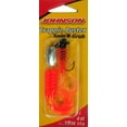 thumbnail image 3 of (4 pack) Johnson Crappie Buster Spin'R Grub Fishing Lure, Black/Fluorescent Orange, 2 in, 3 of 5