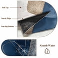 thumbnail image 6 of Navy Blue Geometric Round Area Rug 4 FT, Non Slip Indoor Outdoor Rug, Abstract Art Modern Washable Soft Circular Carpet Non-Shedding Floor Mat for Coffee Table Nursery Foyer Balcony, 6 of 8