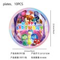 thumbnail image 3 of Juego de ramo de globos con temática de Inside Out, suministros para fiestas de cumpleaños 1.º y 2.º, globos de látex coloridos para niñas y niños, decoración para el hogar y exteriores, 3 of 5
