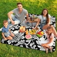 thumbnail image 7 of Bohemian Pattern Outdoor Picnic Blanket, Foldable Waterproof Beach Mat, Portable Beach Blanket for Beach Camping, Hiking, Family Concerts, 7 of 7