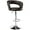 Dark Brown, variant on Brage Living Wide Bar Stool, Modern PU Leather Swivel Adjustable Barstool with Hollow Back and Arms, Upholstered Airlift Counter Height Bar Chair for Kitchen Dining (Black, Matte Black Base)