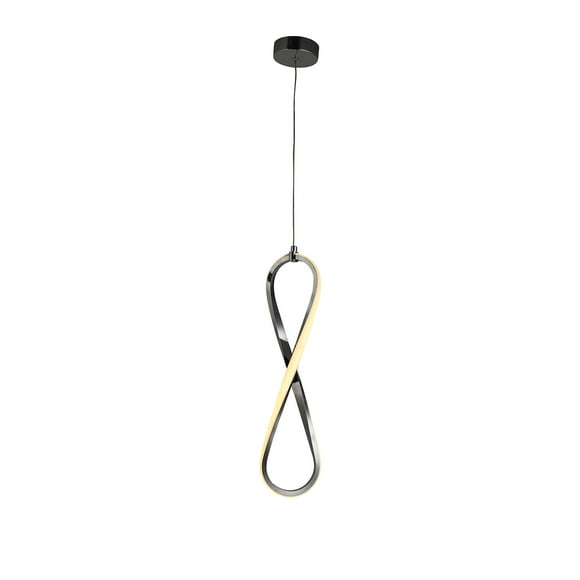 Lámpara Candil Colgante LED Elemento Luxica Lighting Cromo