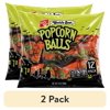 (2 pack) Kathy Kaye's Halloween Sweet & Salty Popcorn Balls, 12 Count. Gluten Free, Peanut and Tree-Nut Free