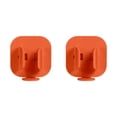 thumbnail image 1 of Billuyoard Soporte de cepillo Soporte de pared Soporte de almacenamiento Estante de baño Contenedor de tamaño pequeño sin rastro Superficie Naranja 2piezas, 1 of 6