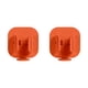 thumbnail image 1 of Wosthever Soporte de cepillo Soporte de pared Soporte de almacenamiento Estante de baño Contenedor de tamaño pequeño sin rastro Superficie Naranja 2piezas, 1 of 6