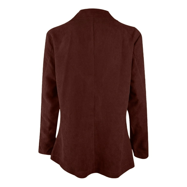 Wild Corduroy Lapel Long Sleeve Single-breasted Jacket Wild Corduroy Lapel Long Sleeve Single-breasted Jacket