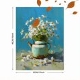 thumbnail image 3 of Qisvanset Daisies In Kettle Canvas Print 15.75x11.81 Inches, 3 of 8